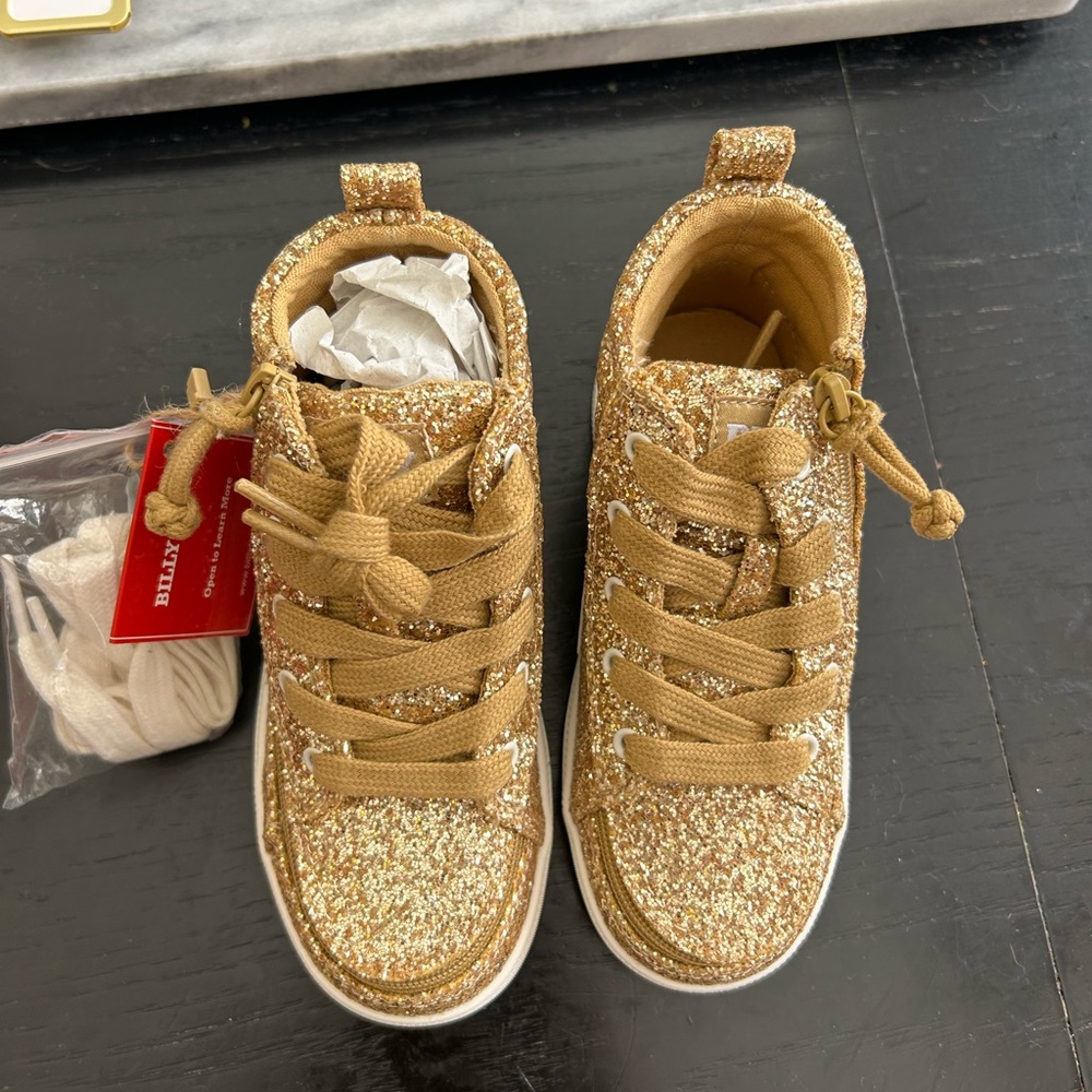 Billy Shoes Glitter High-Top Sneakers, size 10